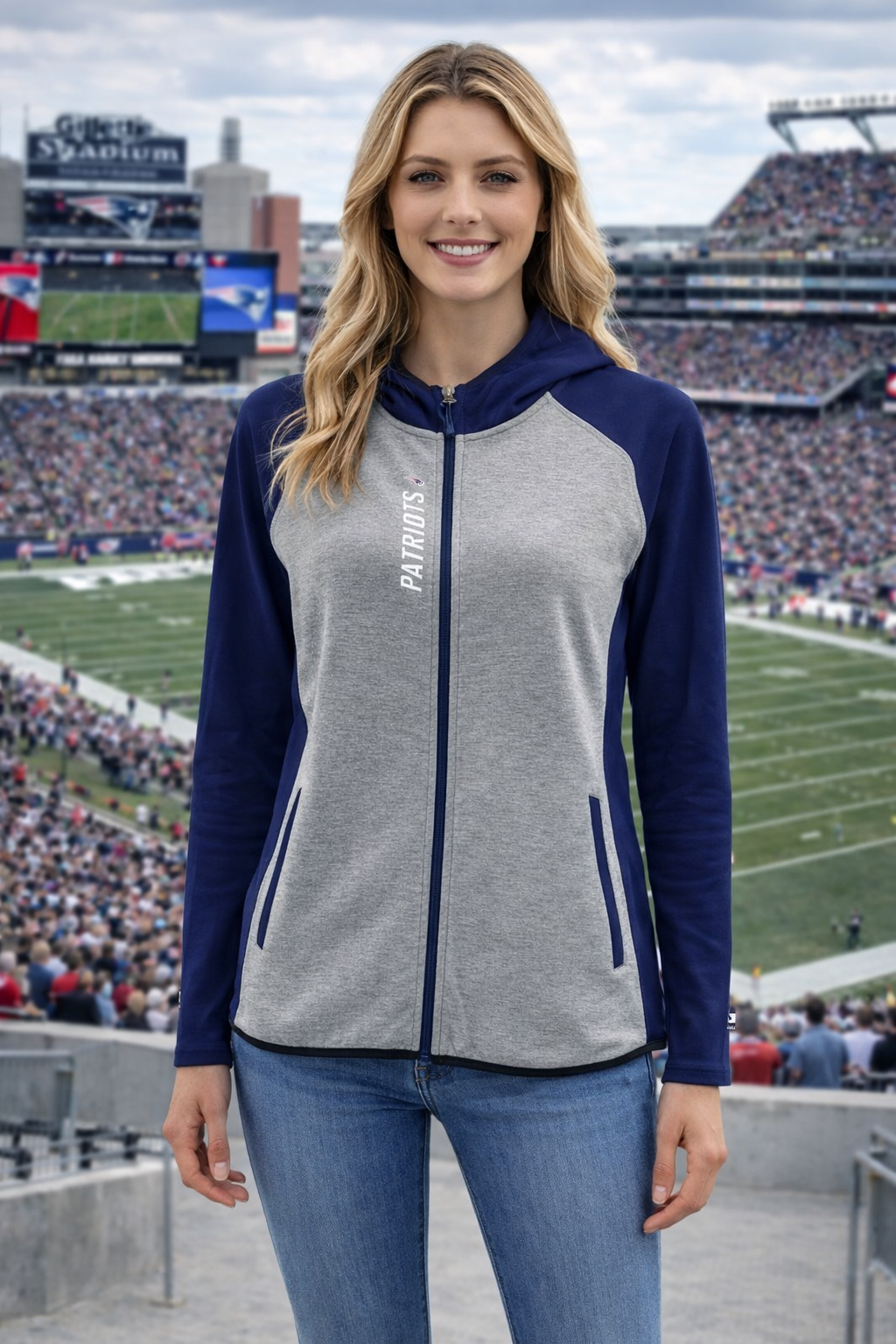 Women's NFL full zip hoodie MSX by Michael Strahan